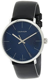  Shop Authentic Calvin Klein High Noon Quartz Blue Dial Black Leather Strap Watch for Men - K8M211CN - Luxxuri