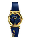 Shop Authentic Versace Greca Blue Dial Blue Leather Strap Watch for Women - VERE00218 - Luxxuri