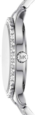  Shop Authentic Michael Kors Layton Three Hand Pink Dial Silver Steel Strap Watch For Women - MK7298 - Luxxuri
