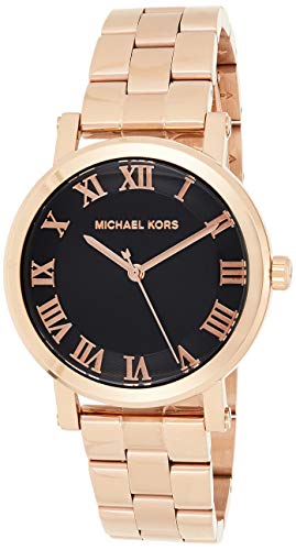  Shop Authentic Michael Kors Noire Black Dial Rose Gold Steel Strap Watch for Women - MK3585 - Luxxuri