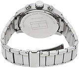  Shop Authentic Tommy Hilfiger Trent Chronograph Black Dial Silver Steel Strap Watch for Men - 1791054 - Luxxuri