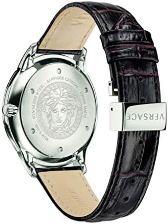  Shop Authentic Versace Univers White Dial Brown Leather Strap Watch for Men - VEBK00118 - Luxxuri
