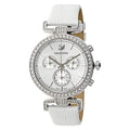  Shop Authentic Swarovski Era Journey Silver Dial White Leather Strap Watch for Women - 5295346 - Luxxuri