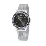  Shop Authentic Swarovski Octea Nova Black Dial Silver Mesh Bracelet Watch for Women - 5430420 - Luxxuri