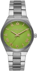  Shop Authentic Michael Kors Lennox Three-Hand Green Dial Silver Steel Strap Watch for Women - MK7463 - Luxxuri