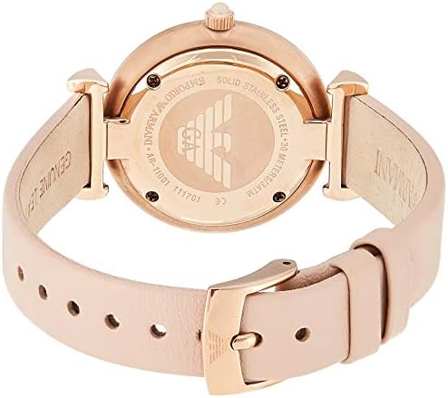  Shop Authentic Emporio Armani Gianni T-Bar Quartz Rose Gold Dial Pink Leather Strap Watch For Women - AR11001 - Luxxuri
