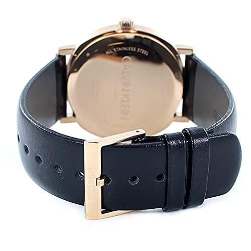  Shop Authentic Calvin Klein Posh Black Dial Black Leather Strap Watch for Men - K8Q316C3 - Luxxuri