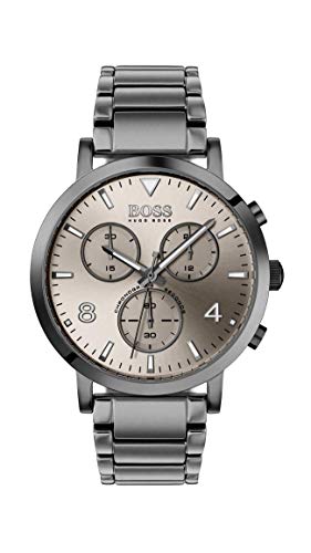  Shop Authentic Hugo Boss Spirit Chronograph Grey Dial Grey Steel Strap Watch for Men - 1513695 - Luxxuri