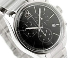  Shop Authentic Calvin Klein Masculine Chronograph Black Dial Silver Steel Strap Watch for Men - K2H27104 - Luxxuri
