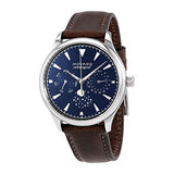  Shop Authentic Movado Heritage Moonphase Blue Dial Brown Leather Strap Watch For Women - 3650009 - Luxxuri