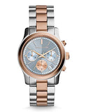  Shop Authentic Michael Kors Runway Chronograph Blue Dial Two Tone Steel Strap Watch For Women - MK6166 - Luxxuri