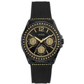  Shop Authentic Guess Starlight Black Dial Black Rubber Strap Watch for Women - W0846L1 - Luxxuri