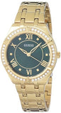  Shop Authentic Guess Cosmo Diamonds Green Dial Gold Steel Strap Watch for Women - GW0033L8 - Luxxuri