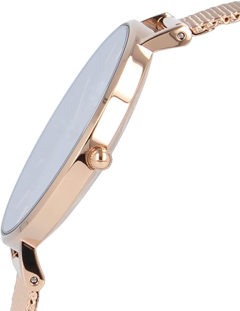  Shop Authentic Daniel Wellington Petite Amber Brown Dial Rose Gold Mesh Strap Watch for Women - DW00100478 - Luxxuri