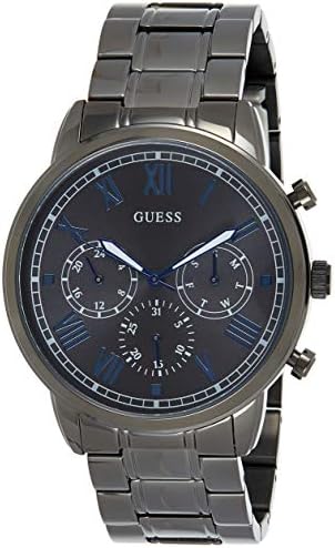  Shop Authentic Guess Hendrix Chronograph Gunmetal Dial Gunmetal Steel Strap Watch for Men - W1309G3 - Luxxuri