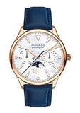  Shop Authentic Movado Heritage Celestograf White Mother of Pearl Dial Blue Leather Strap Watch For Women - 3650011 - Luxxuri