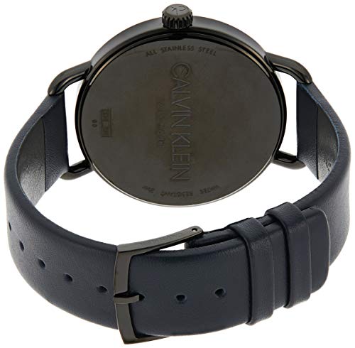  Shop Authentic Calvin Klein Even Blue Dial Blue Leather Strap Watch for Men - K7B214VN - Luxxuri