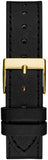  Shop Authentic Guess Fame Quartz Gold Dial Black Leather Strap Watch For Women - GW0548L3 - Luxxuri