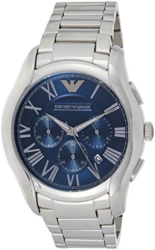  Shop Authentic Emporio Armani Chronograph Quartz Blue Dial Silver Steel Strap Watch For Men - AR11082 - Luxxuri