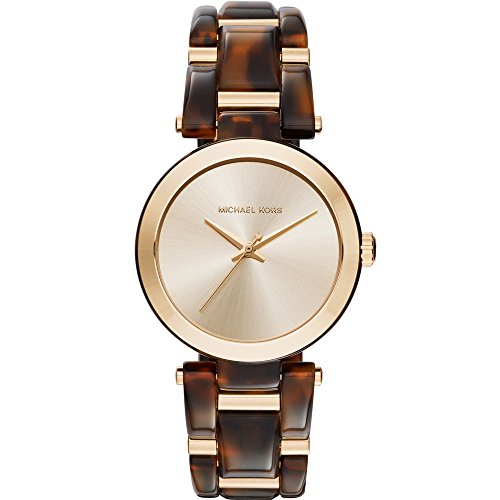 Michael Kors Delray Gold Dial Two Tone Steel Strap Watch for Women - MK4314