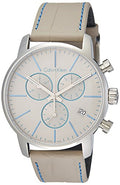  Shop Authentic Calvin Klein City Chronograph White Dial White Leather Strap Watch for Men - K2G271Q4 - Luxxuri