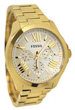  Shop Authentic Fossil Cecile Multifunction Champagne Dial Gold Steel Strap Watch for Women - AM4510 - Luxxuri