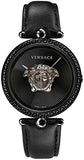  Shop Authentic Versace Palazzo Empire Black Dial Black Leather Strap Watch for Women - VCO050017 - Luxxuri