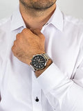  Shop Authentic Tommy Hilfiger Briggs Chronograph Black Dial Silver Steel Strap Watch for Men - 1791422 - Luxxuri