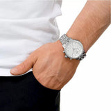  Shop Authentic Tissot PRC 200 Chronograph Quartz Silver Dial Silver Steel Strap Watch For Men - T055.417.11.037.00 - Luxxuri