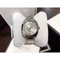  Shop Authentic Gucci GG2570 Silver Dial Silver Steel Strap Watch For Men - YA142308 - Luxxuri