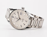  Shop Authentic Tag Heuer Carrera Automatic Caliber 5 White Dial Silver Steel Strap Watch for Men - WAR211B.BA0782 - Luxxuri