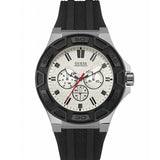  Shop Authentic Guess Force Analog Quartz White Dial Black Rubber Strap Watch For Men - W0674G3 - Luxxuri