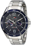  Shop Authentic Tommy Hilfiger Erik Chronograph Blue Dial Silver Steel Strap Watch for Men - 1791366 - Luxxuri