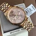  Shop Authentic Michael Kors Lexington Gold Dial Gold Steel Strap Watch for Women - MK6473 - Luxxuri