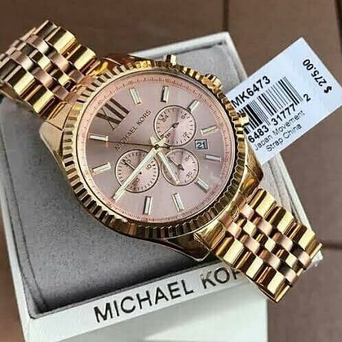  Shop Authentic Michael Kors Lexington Gold Dial Gold Steel Strap Watch for Women - MK6473 - Luxxuri