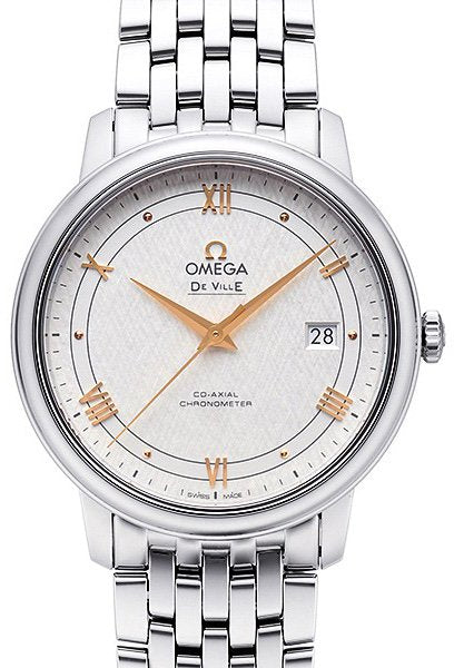  Shop Authentic Omega De Ville Prestige Co Axial Silver Dial Silver Steel Strap Watch for Men - 424.10.40.20.02.004 - Luxxuri
