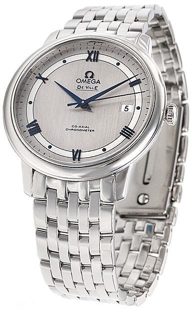 Shop Authentic Omega De Ville Prestige Co-Axial Rhodium Silver Dial Silver Steel Strap Watch for Men - 424.10.40.20.02.001 - Luxxuri