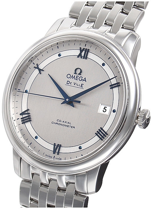  Shop Authentic Omega De Ville Prestige Co-Axial Rhodium Silver Dial Silver Steel Strap Watch for Men - 424.10.40.20.02.001 - Luxxuri