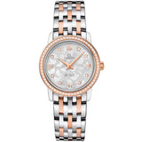  Shop Authentic Omega De Ville Prestige Quartz Diamonds Silver Dial Two Tone Steel Strap Watch for Women - 424.25.27.60.52.001 - Luxxuri
