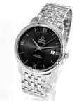  Shop Authentic Omega De Ville Prestige Co-Axial Black Dial Silver Steel Strap Watch for Men - 424.10.40.20.01.001 - Luxxuri