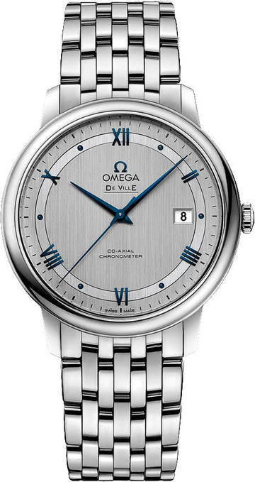  Shop Authentic Omega De Ville Prestige Co-Axial Rhodium Silver Dial Silver Steel Strap Watch for Men - 424.10.40.20.02.001 - Luxxuri