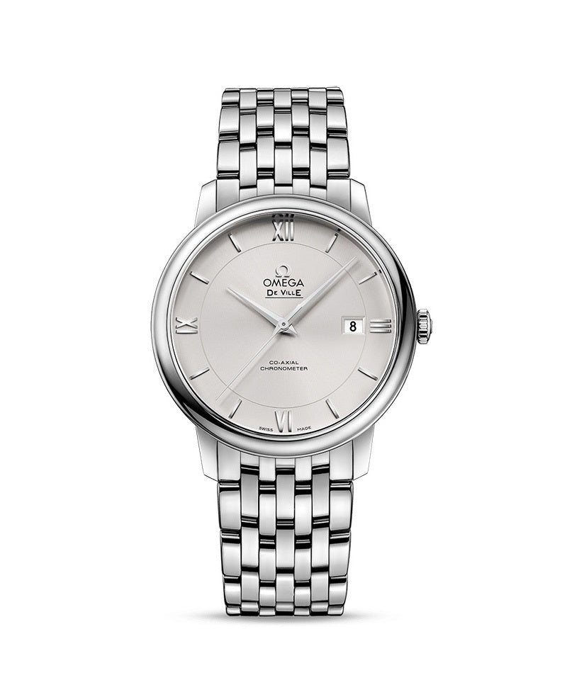  Shop Authentic Omega De Ville Prestige Co-Axial Silver Dial Silver Steel Strap Watch for Men - 424.10.40.20.02.003 - Luxxuri