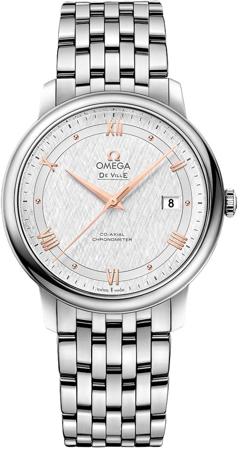  Shop Authentic Omega De Ville Prestige Co Axial Silver Dial Silver Steel Strap Watch for Men - 424.10.40.20.02.004 - Luxxuri