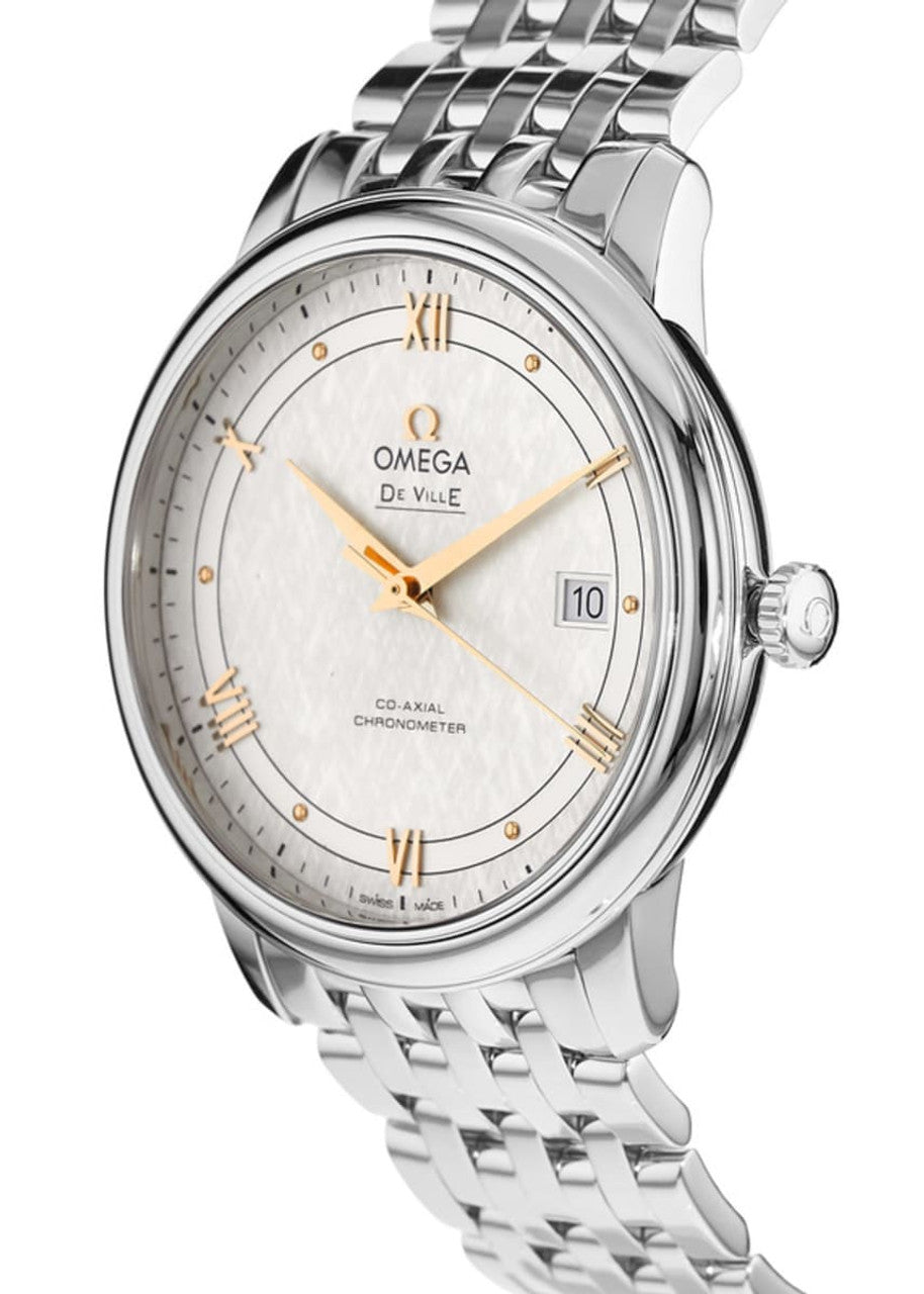  Shop Authentic Omega De Ville Prestige Co Axial Silver Dial Silver Steel Strap Watch for Men - 424.10.40.20.02.004 - Luxxuri