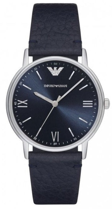  Shop Authentic Emporio Armani Kappa Quartz Blue Dial Blue Leather Strap Watch For Women - AR11012 - Luxxuri
