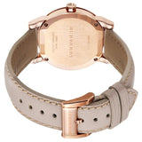  Shop Authentic Burberry The City Beige Dial Beige Leather Strap Watch for Women - BU9109 - Luxxuri