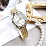  Shop Authentic Guess Whisper Silver Dial Gold Mesh Bracelet Watch for Women - W1084L2 - Luxxuri