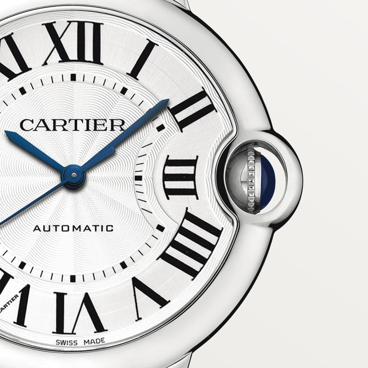 Shop Authentic Cartier Ballon Bleu De Cartier Silver Dial Silver Steel Strap Watch for Women - WSBB0048 - Luxxuri