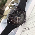  Shop Authentic Emporio Armani Giovanni Chronograph Black Dial Black Rubber Strap Watch For Men - AR11028 - Luxxuri