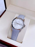  Shop Authentic Tissot T Classic Couturier Silver Dial Light Blue Leather Strap Watch For Women - T035.210.16.031.02 - Luxxuri